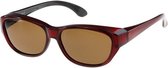 Fitofar Overzetzonnebril Rood Unisex Met Bruine Lens Vz0027pl