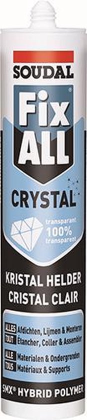 Soudal  Fix All Crystal transparant 290ml -12 STUKS - Soudal
