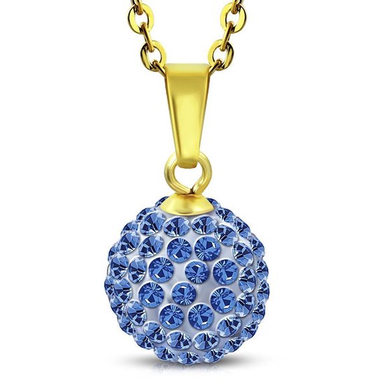 Amanto Ketting Cava Blue G - 316L Staal PVD - Ø12mm - 45cm