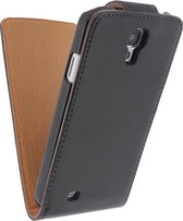 Xccess Leather Flip Case Samsung i9500 Galaxy S4 Zwart