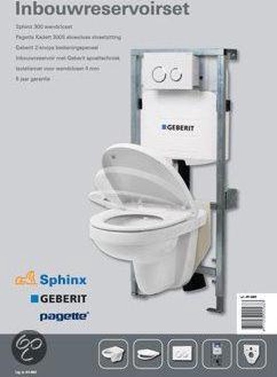 Sphinx inbouwreservoir pack met softclose GEBERIT UP en SPHINX | bol.com