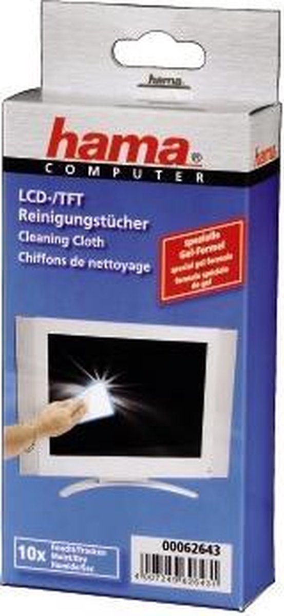 Hama Lcd-/Tft Reiningingsdoekje Wet/Dry