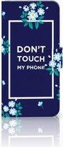 Huawei P30 Lite Flip Case Flowers Blue DTMP