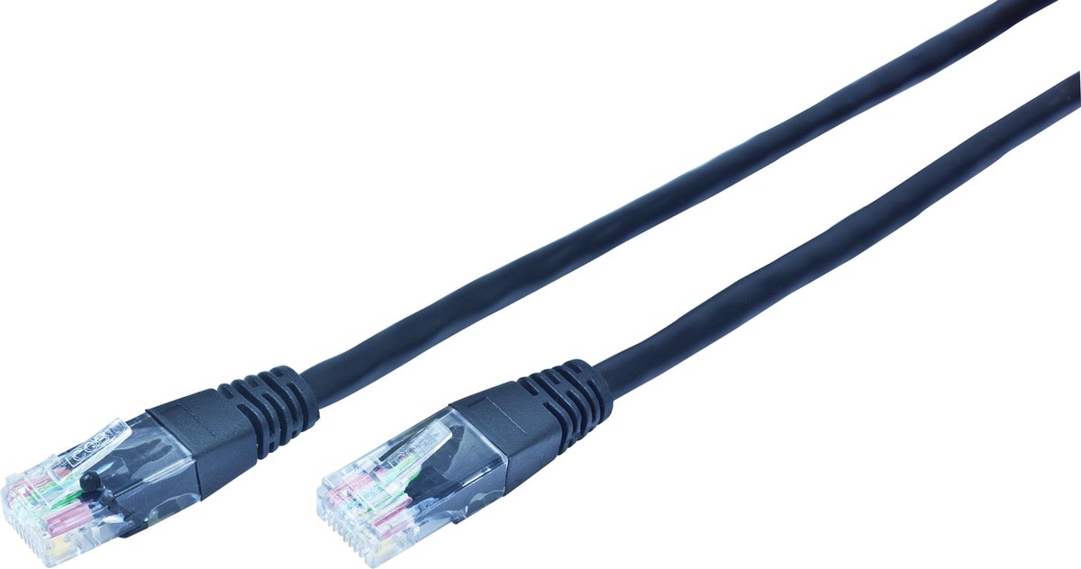 CablExpert PP12-5M/BK - Netwerkkabel, UTP Cat5E, zwart