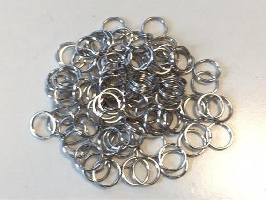mooi zo Halve cirkel accessoires Split ringen - 15mm – Zilver – 100 Stuks Value Pack | bol.com