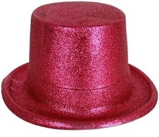 Chapeau haut de forme rose scintillant pour adulte | bol.com