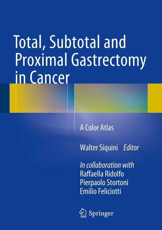 Total, Subtotal and Proximal Gastrectomy in Cancer - cover