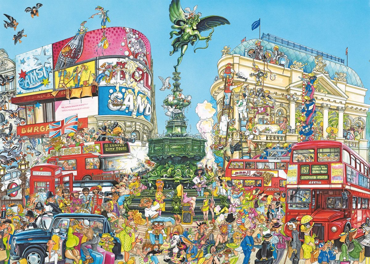Comic Piccadilly Circus Puzzel 1000 Stukjes