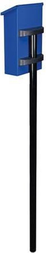Perel Brievenbuspaal, gegalvaniseerd staal, incl. montagebeugels, zwart,  hoogte 150 cm | bol.com