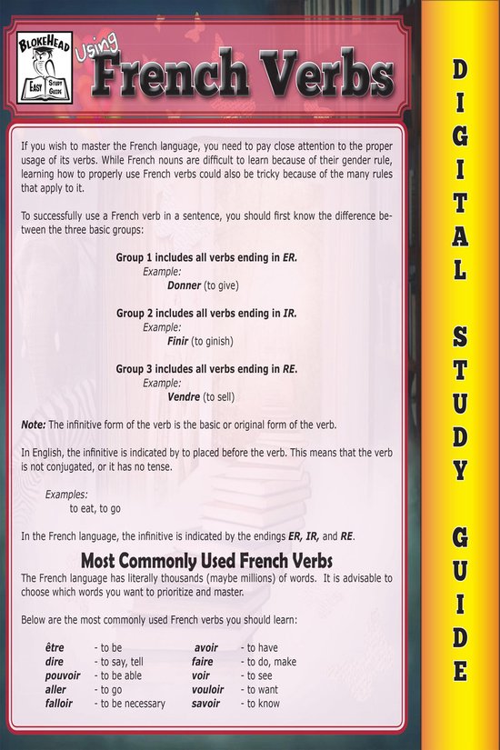 Blokehead Easy Study Guide - French Verbs ( Blokehead Easy S ... - cover