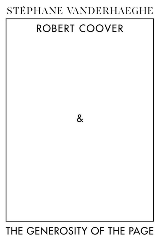 Robert Coover and the Generosity of the Page - cover