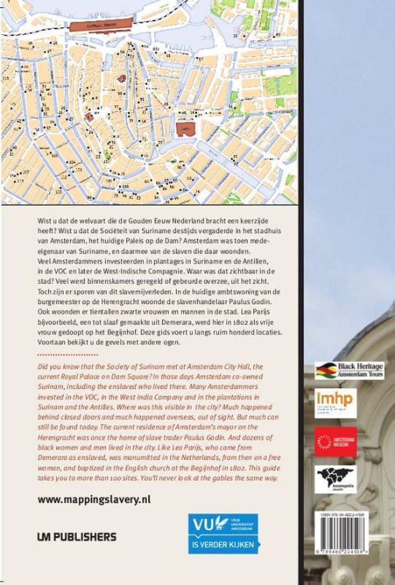 Gids slavernijverleden Amsterdam - back cover