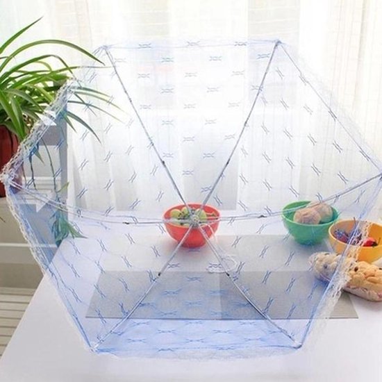 2 Stuks Handig Vliegennetje Tegen Insecten Op Uw Eten - Multicolor - 30 x30 — afbeelding 4