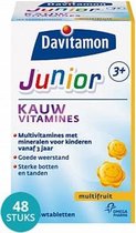 Davitamon Junior Kauwtabletten Multifruit 3plus Voordeelverpakking