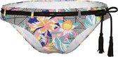 O'Neill Bikinibroekje Hip fit belted - Black Graphic Small W/ Pink - 40