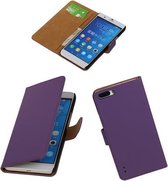 Paars Honor 6 Plus Book/Wallet Case/Cover Hoesje