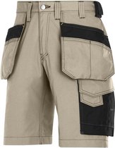 Snickers Holsterpocket Shorts Khaki - Zwart 3023-2004 M52