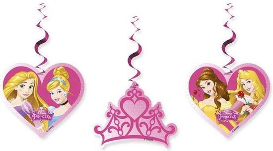 Handvol moeilijk tevreden te krijgen vuilnis Disney Prinsessen Hangdecoratie Versiering 70cm 3 stuks | bol.com