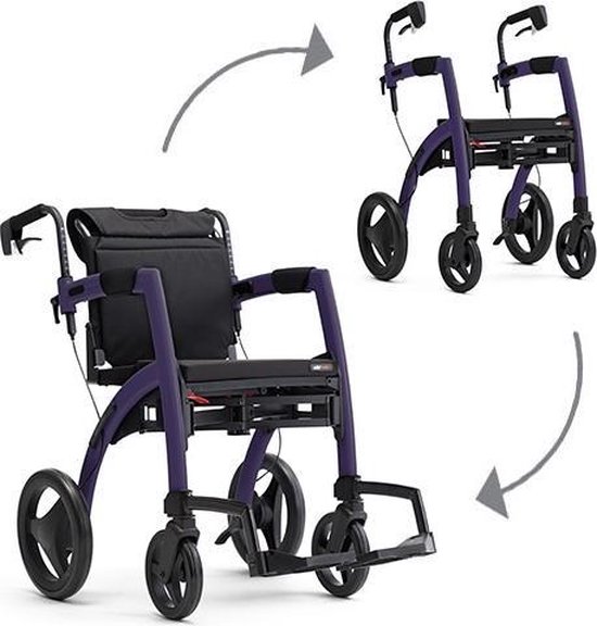 Rollz rollator Motion rollator en rolstoel in een - Gewicht 10.6 kg