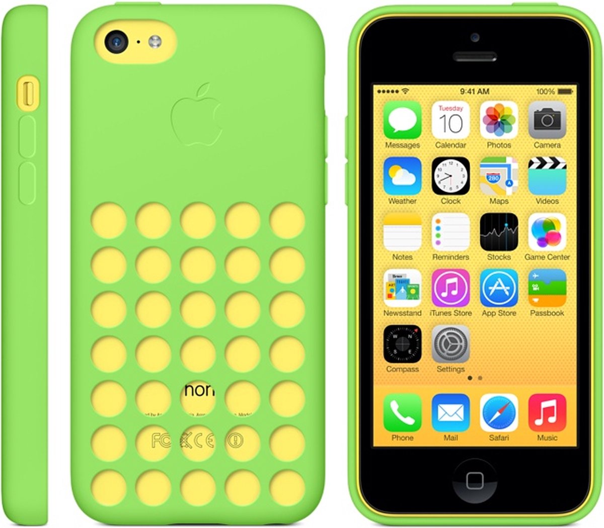 Apple Siliconen Back Cover voor iPhone 5C - Groen