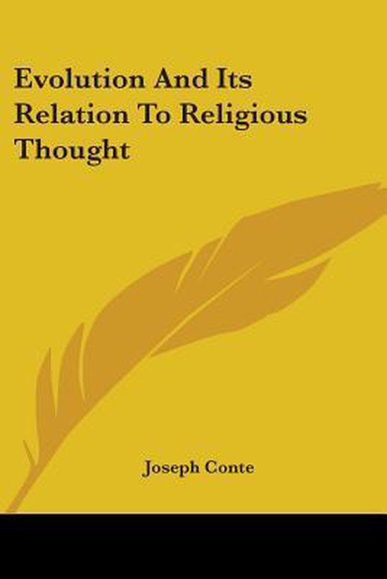 Evolution And Its Relation To Religious Thought