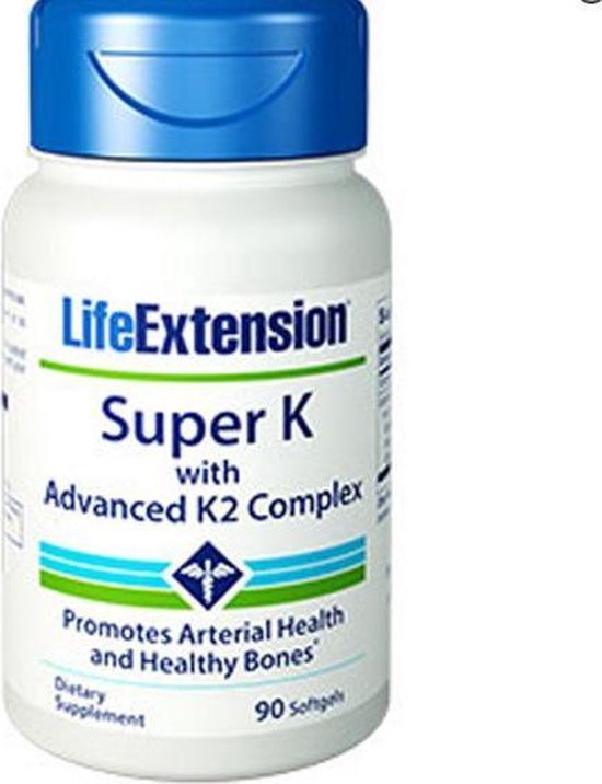Super K met geadvanceerd vitamine K2 Complex (90 Softgels) Life