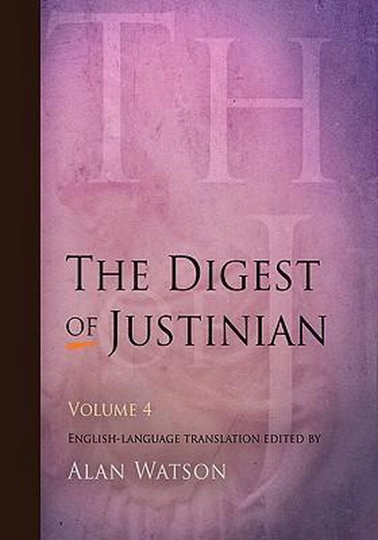 The Digest of Justinian - cover