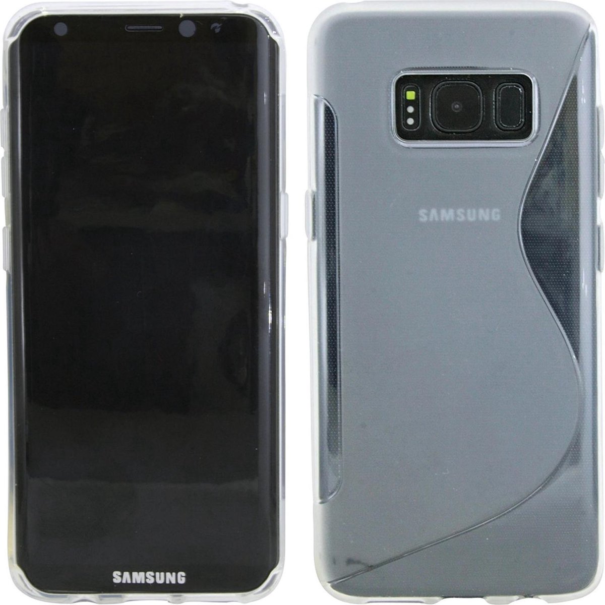 Geschikt voor Samsung Galaxy S8 Plus Transparant S-line TPU hoesje