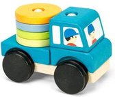 Le Toy Van Stapelset Voertuigen Blauw - Hout