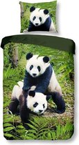 Snoozing Pandas - Housse de couette - Simple - 140x200 / 220 cm + 1 taie d'oreiller 60x70 cm - Multi