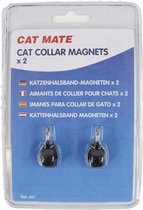 Catmate magneethangers voor kattenluik - zwart