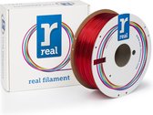 REAL PETG - Translucent Red - spool of 1Kg - 1.75mm