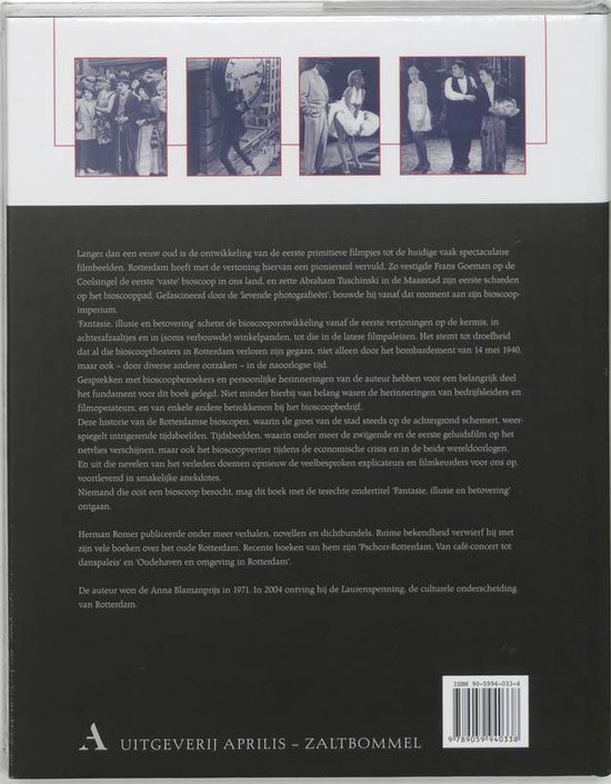 Boek met op de cover een collage van oude bioscoopfoto's.