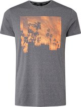 O'Neill Shirt - Maat L  - Mannen - grijs/oranje