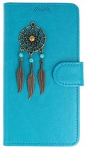 Samsung Galaxy A5 (2017) turquoise hoesje dromenvanger brons
