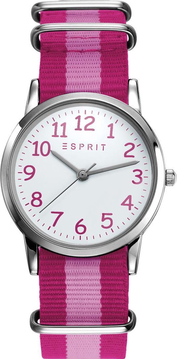 Esprit ES906484005 Horloge - Canvas - 30 mm - Roze