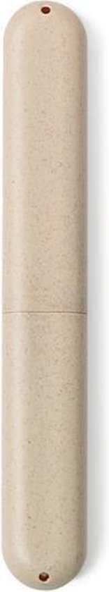 Tandenborstel - Reis Koker - Tandenborstel houder - Beschermer - Opberg - Case - Reizen - Beige - 1 stuk