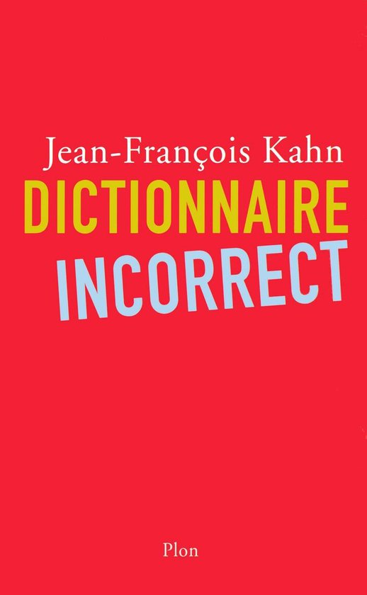 Dictionnaire incorrect - cover