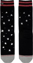 XPooos Socks, kerstsokken, Xmas Shiny Stars Silver 70127, Maat 36/41