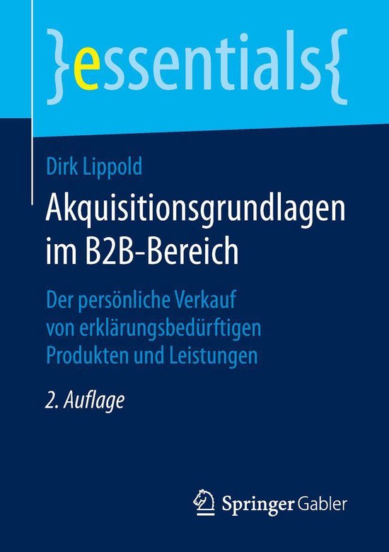 essentials - Akquisitionsgrundlagen im B2B-Bereich - cover