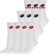 Lotto Sportsokken - Maat 35-38 - Unisex - wit/zwart/rood 10-pack