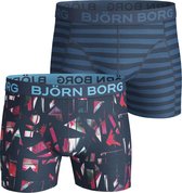 Bjorn Borg Shorts BB Splinter & BB Twin Stripe - Ondergoed - Heren - 2 Pack - Blauw - Maat S