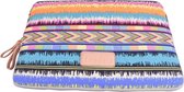 Lisen Laptop Sleeve tot 10 inch - 27 x 21 x 1,5cm - Bohemian Style - Audio Music - Multicolor