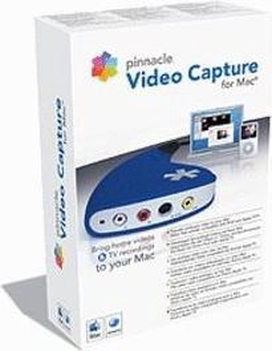 pinnacle video capture for mac imovie