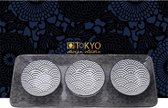 Tokyo Design Studio - Nippon Black Serveerschaal met 3 dipschaaltjes. In fraaie Geschenkdoos