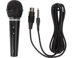 HQ-Power Microfoon, dynamisch, omnidirectioneel, zwart
