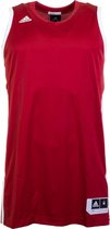 adidas E Kit 2.0  Basketbalshirt - Maat S  - Mannen - rood/wit