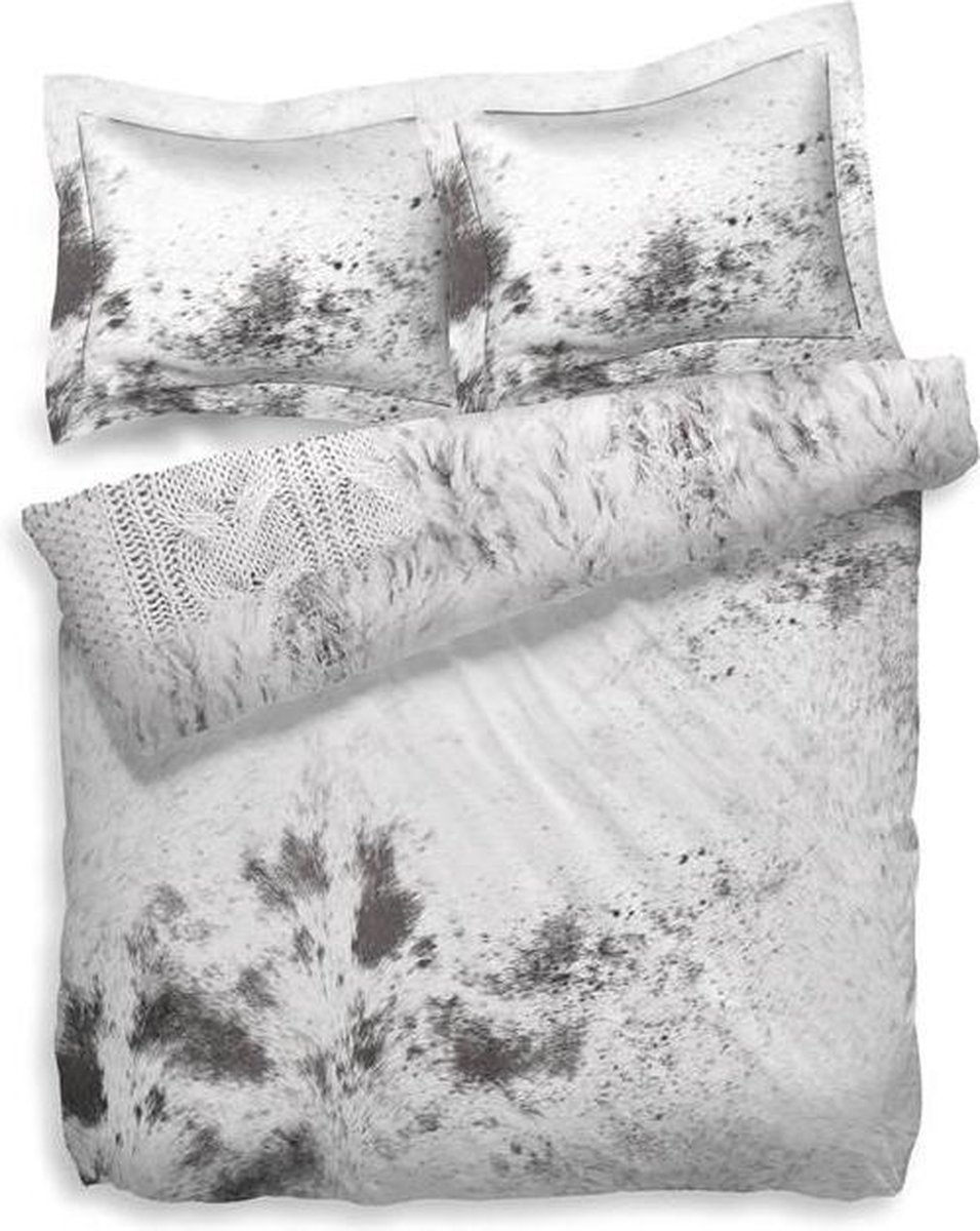 Heckett & Lane Felipe - Dekbedovertrek - Eenpersoons - 140x200/220 cm + 1 kussensloop 60x70 cm - Glacier Grey