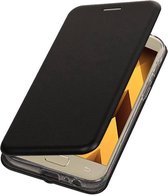 BestCases.nl Zwart Premium Folio leder look booktype smartphone hoesje voor Samsung Galaxy A3 2017 A320