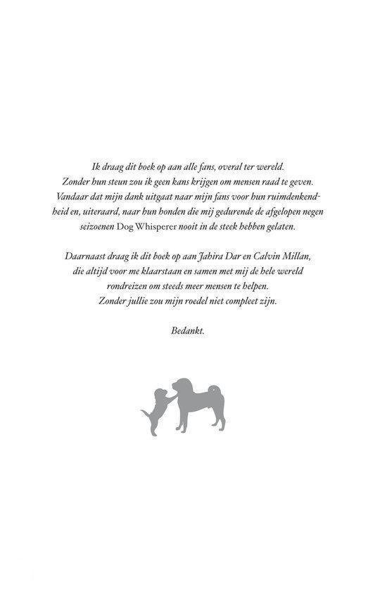 Een tekstpagina met een illustratie van twee honden, één grote en één kleine.